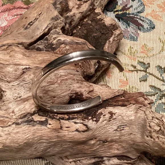 Tiffany 1837 Sterling Silver Narrow Cuff Bracelet - Picture 4 of 5
